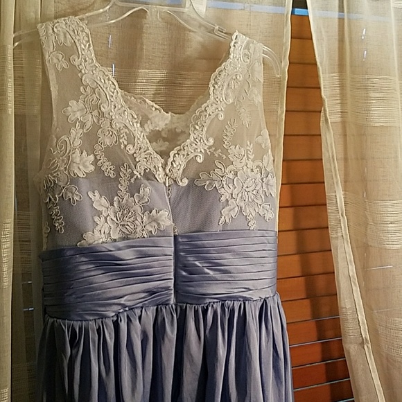 Gorgeous light blue and white lace dress - Picture 2 of 2